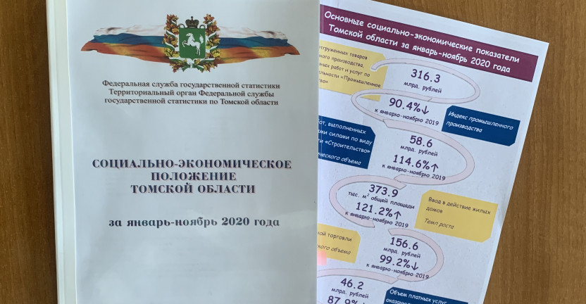 Опубликован доклад «Социально-экономическое положение Томской области» за январь-ноябрь 2020 года