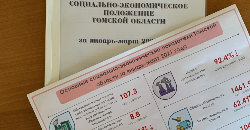 Опубликован доклад «Социально-экономическое положение Томской области» за январь-март 2021 года